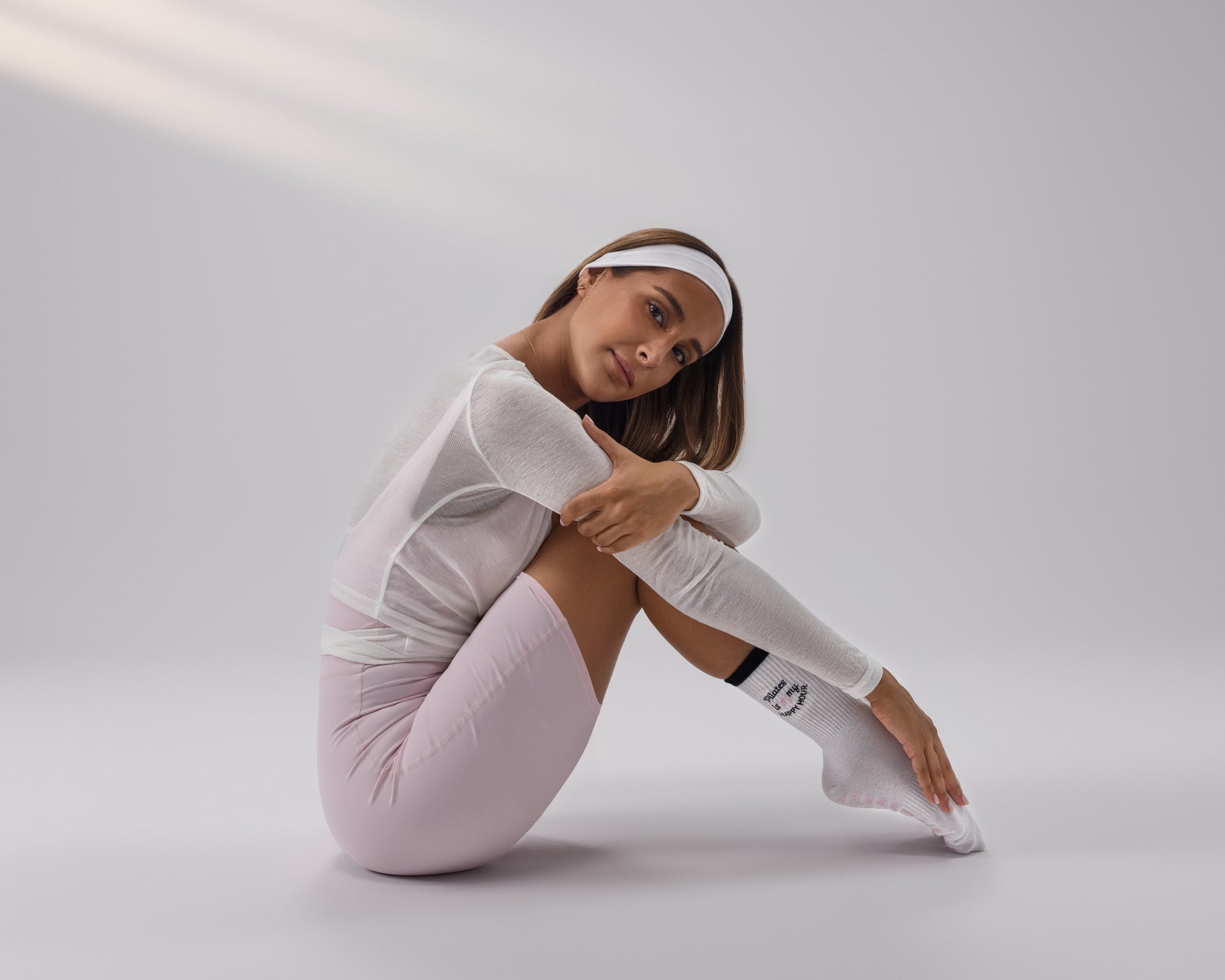 Pilates is my happy hour Grip Sock