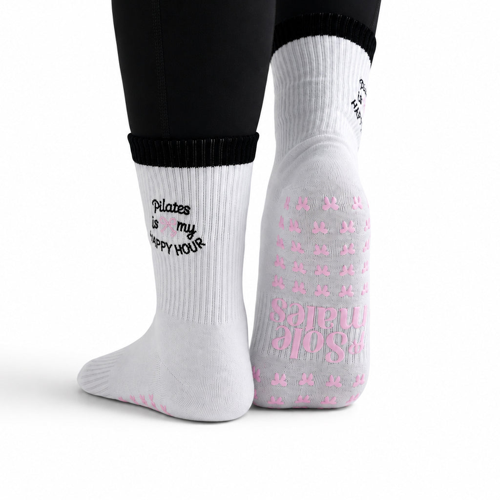 Pilates is my happy hour Grip Sock
