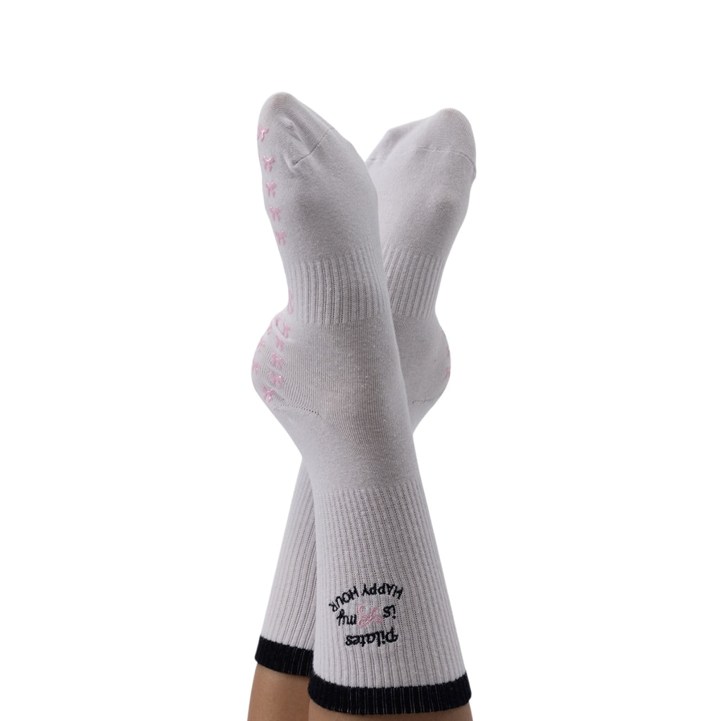 Pilates is my happy hour Grip Sock