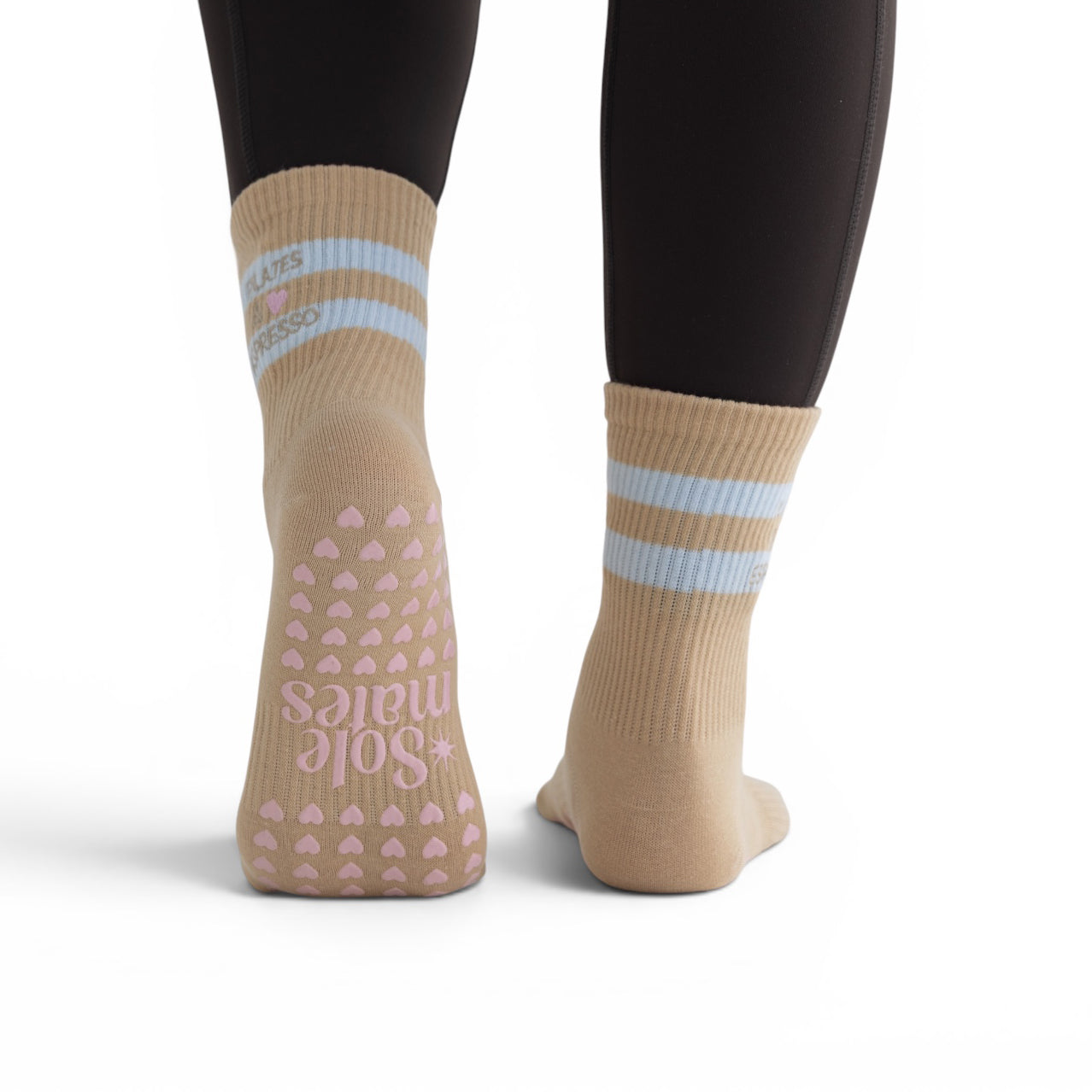 Pilates & Espresso Grip Sock