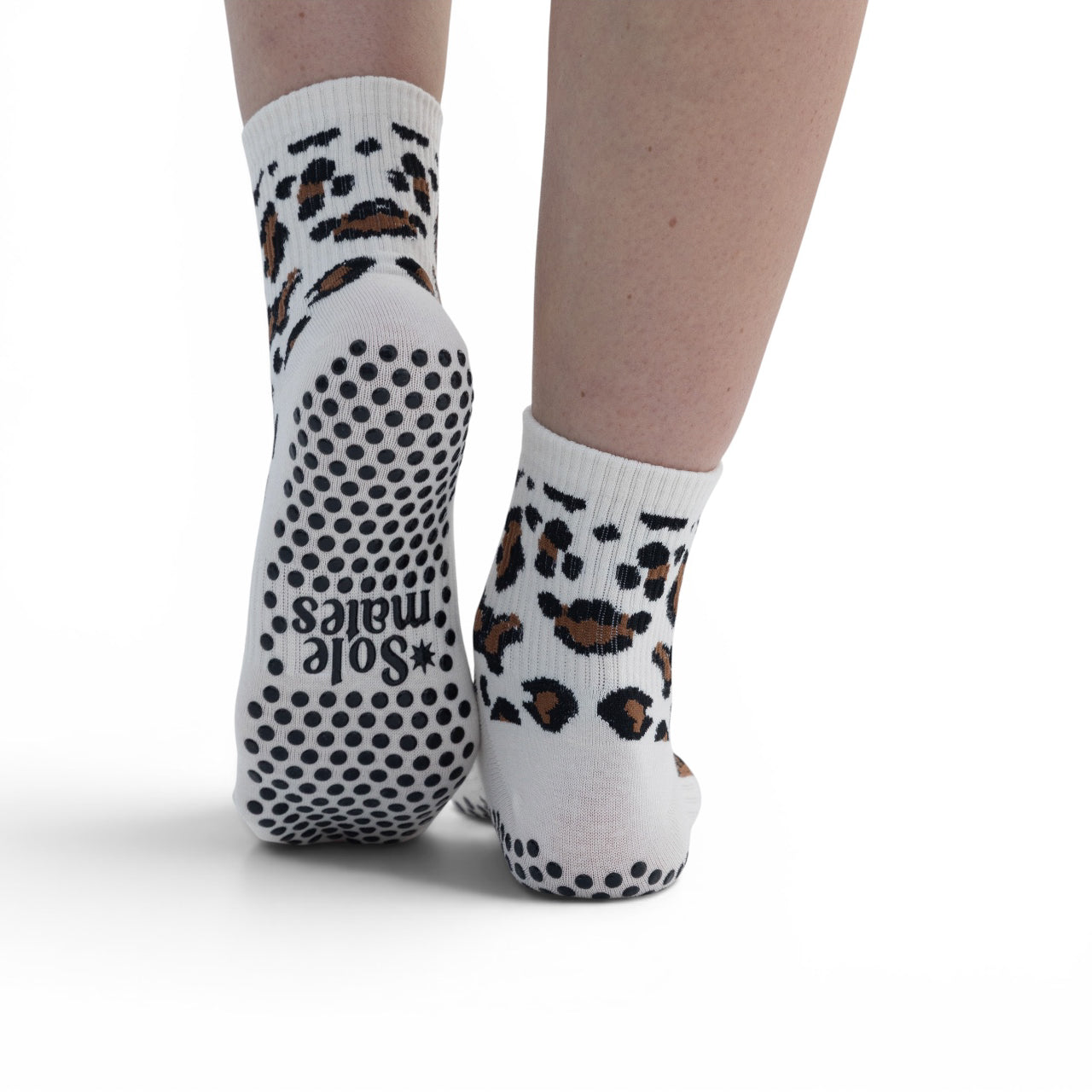 Leopard Grip Sock