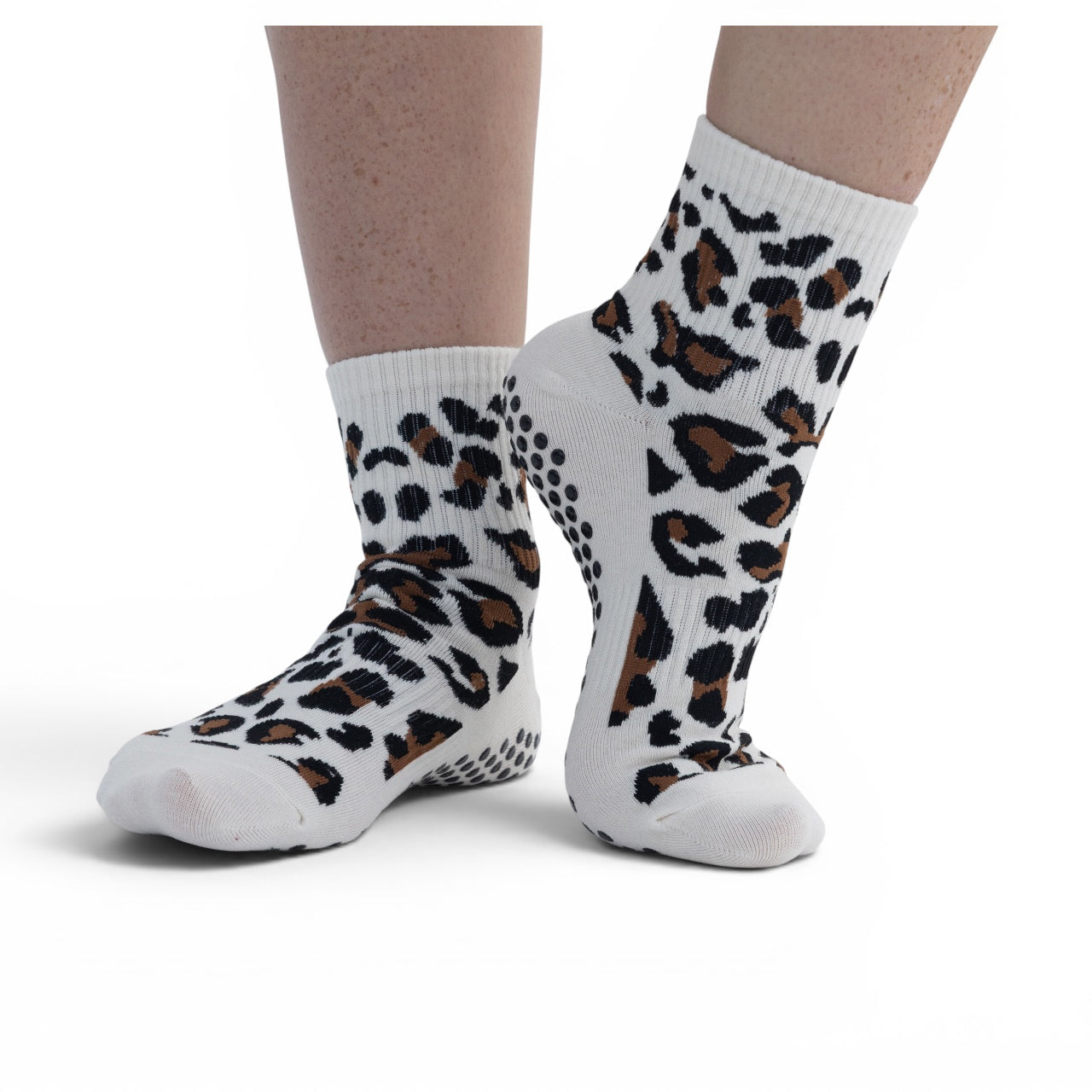 Leopard Grip Sock