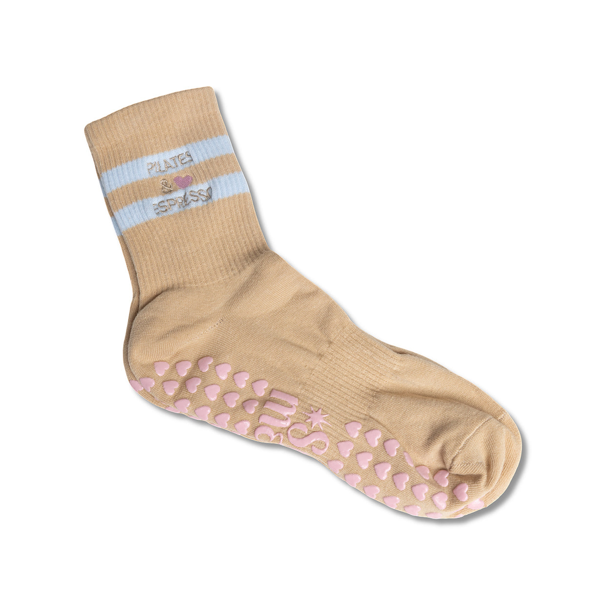 Pilates & Espresso Grip Sock
