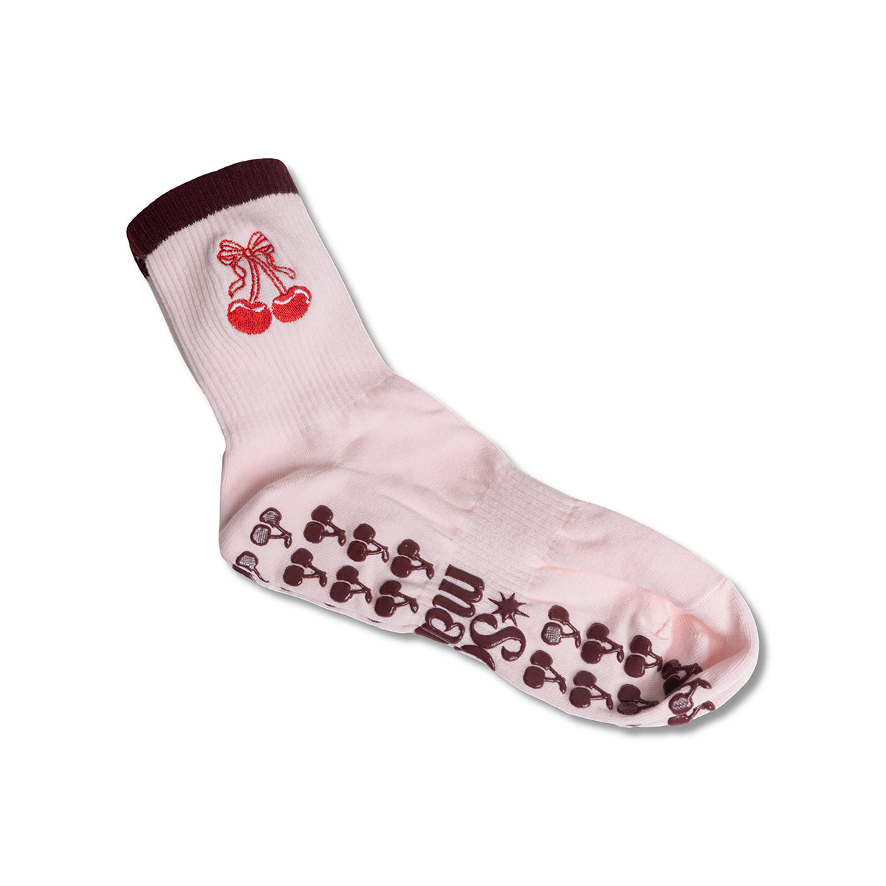 Red Cherry Grip Sock